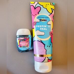 Bath & Body Works x Peeps Peepin' It Real Body Cream and Anti-bacterial Gel Set